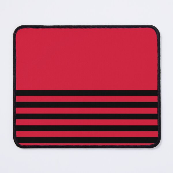 Item preview, RED and BLACK HALF BLOCK STRIPES designed and sold by RachelMacht.
