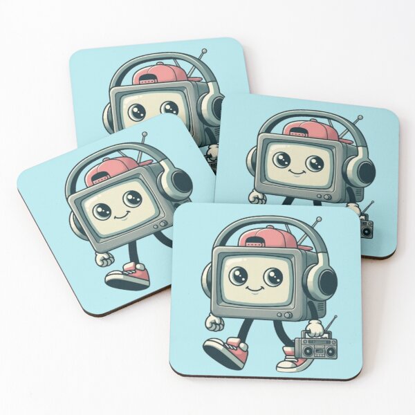 Item preview, Retro TV Head – Boombox Character Design designed and sold by Dogandesighn.