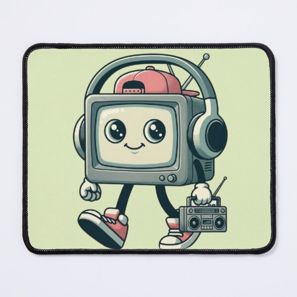 Item preview, Retro TV Head – Boombox Character Design designed and sold by Dogandesighn.