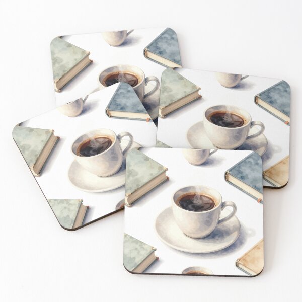 Item preview, Coffee and Books: A Cozy Moment designed and sold by RidaSalArt.