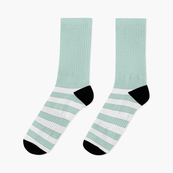 Item preview, Copy of MINT GREEN and WHITE HALF BLOCK STRIPES designed and sold by RachelMacht.