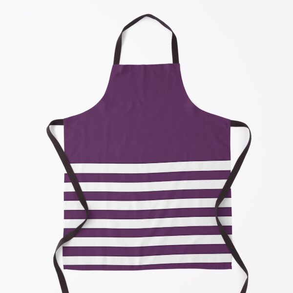 Item preview, AUBERGINE PURPLE and WHITE HALF BLOCK STRIPES designed and sold by RachelMacht.