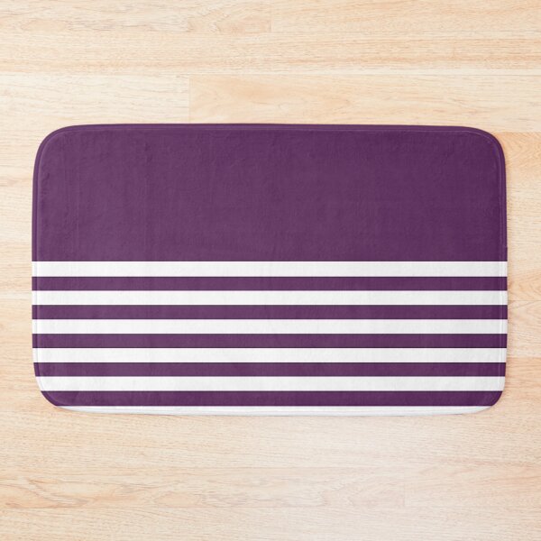 Item preview, AUBERGINE PURPLE and WHITE HALF BLOCK STRIPES designed and sold by RachelMacht.
