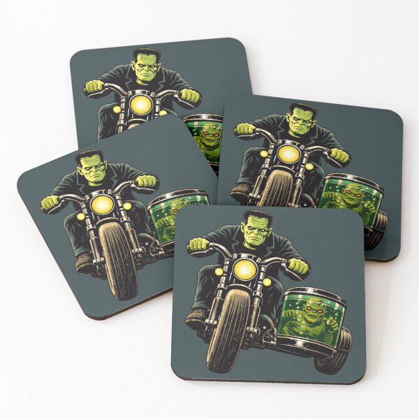 Item preview, Two Monsters on a Sidecar designed and sold by Pulp-Mythic.