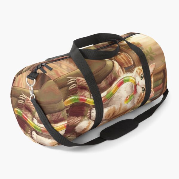 Item preview, Hungry Cat Caught a Gummy Worm designed and sold by M-Y-A-R-T-.