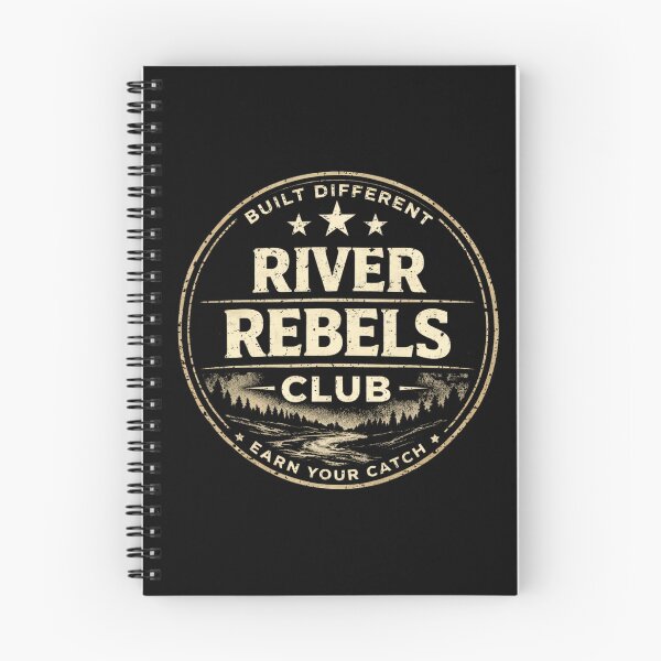 Item preview, River Rebels Club Logo Shirt – Built Different Earn Your Catch Tee, Minimal Outdoor Lifestyle Design, Vintage Badge Graphic designed and sold by WildWonderfulWear.
