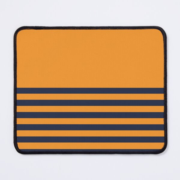 Item preview, ORANGE and NAVY BLUE and ORANGE HALF BLOCK STRIPES designed and sold by RachelMacht.