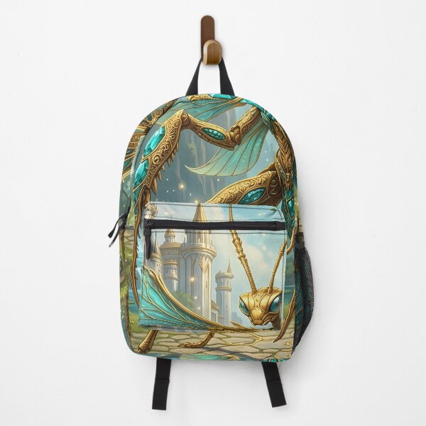 Item preview, Golden Praying Mantis - Insect Fantasy Art designed and sold by Lucid Dream Pixel.