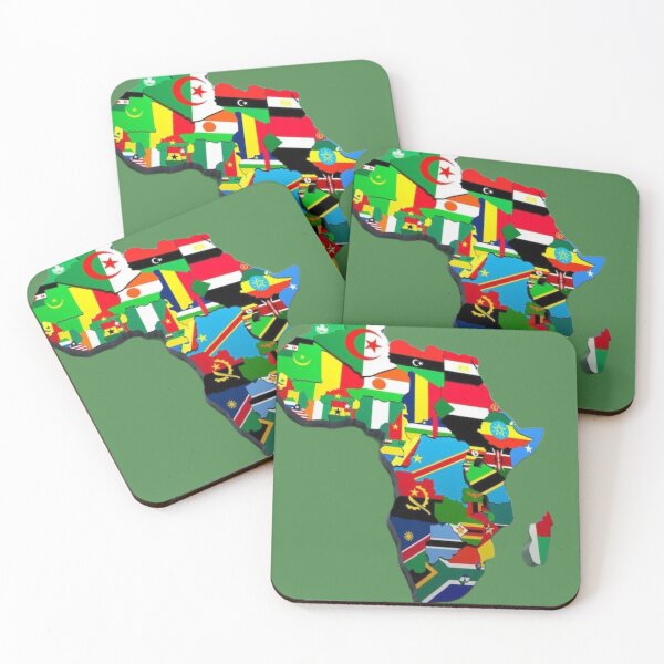 Item preview, Africa Map with Flags – African Pride Countries Design, Pan African Art designed and sold by Aisha Creates.