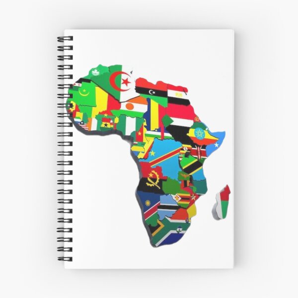 Item preview, Africa Map with Flags – African Pride Countries Design, Pan African Art designed and sold by Aisha Creates.