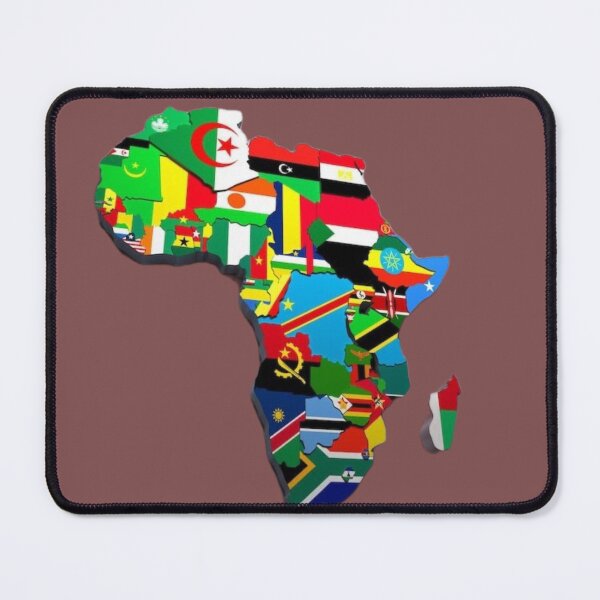 Item preview, Africa Map with Flags – African Pride Countries Design, Pan African Art designed and sold by Aisha Creates.