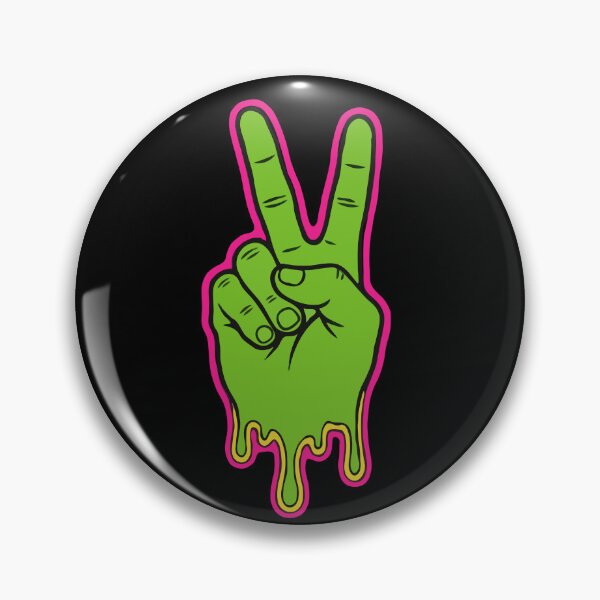 Item preview, Melting Neon Peace Gesture designed and sold by Gkinoki.