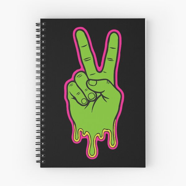 Item preview, Melting Neon Peace Gesture designed and sold by Gkinoki.