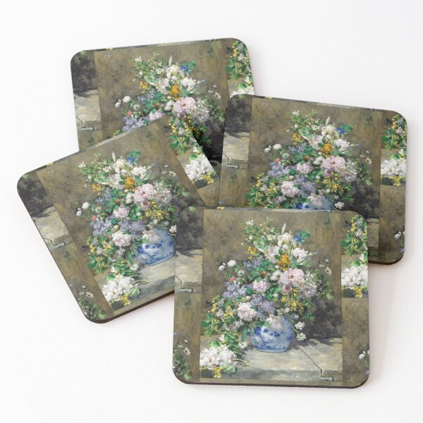 Item preview, Spring Bouquet by Pierre-Auguste Renoir: Impressionist Floral Fine Art Print designed and sold by artofuniverse.
