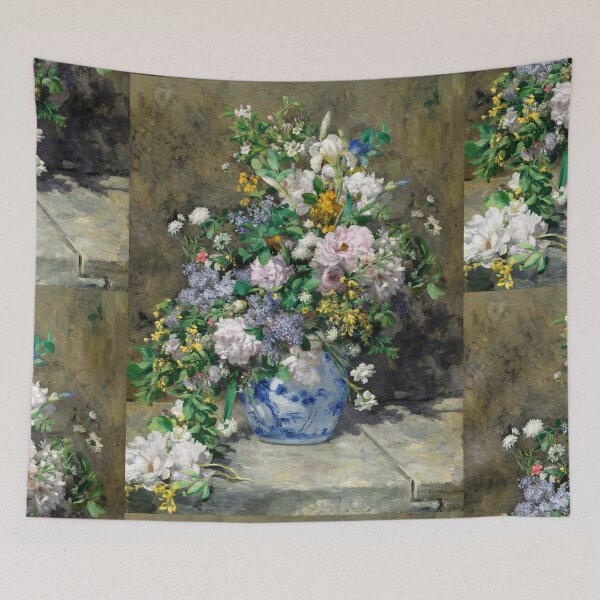 Item preview, Spring Bouquet by Pierre-Auguste Renoir: Impressionist Floral Fine Art Print designed and sold by artofuniverse.