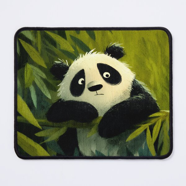 Item preview, Cute Panda Resting on Bamboo Branch designed and sold by EK-World.