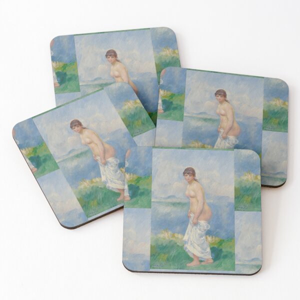 Item preview, Standing Bather by Pierre-Auguste Renoir: Impressionist Nude Wall Art Poster designed and sold by artofuniverse.