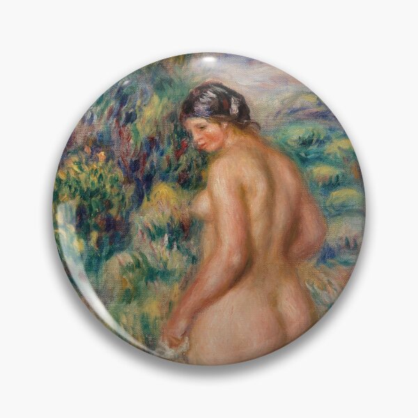 Item preview, Standing Bather Baigneuse Debout by Pierre-Auguste Renoir: Impressionist Nude Poster designed and sold by artofuniverse.