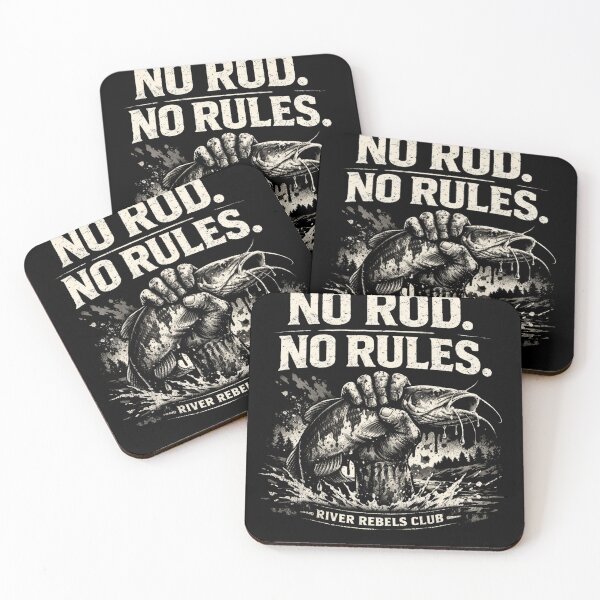 Item preview, No Rod No Rules Shirt – Hand fishing Catfish Design, Built Different Outdoors Tee, River Rebels Club Fishing Shirt designed and sold by WildWonderfulWear.