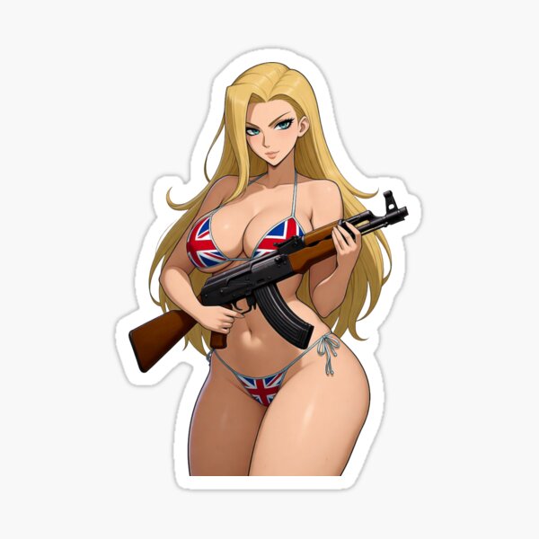 AK Girl Sticker