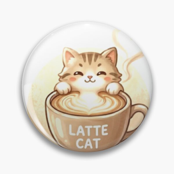 Item preview, Kawaii Cat Lover Coffee latte cat designed and sold by Meowza Studio.