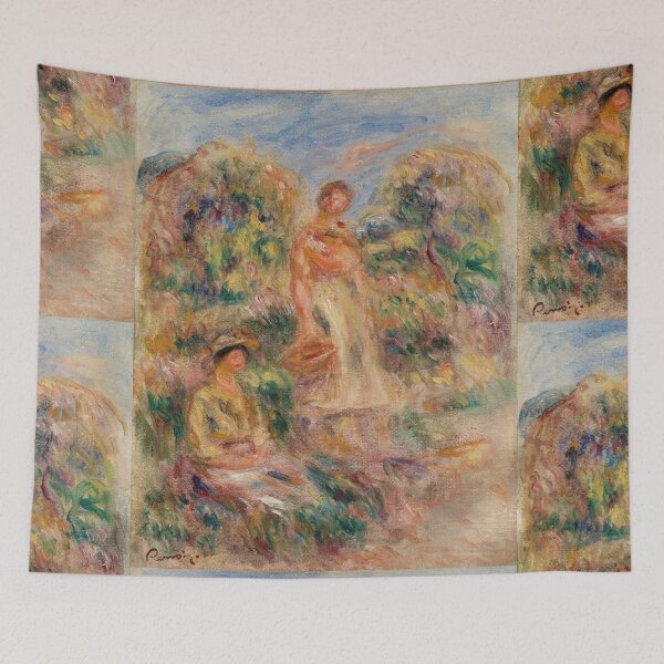 Item preview, Standing Woman and Seated Woman by Pierre-Auguste Renoir: Impressionist Garden Poster designed and sold by artofuniverse.