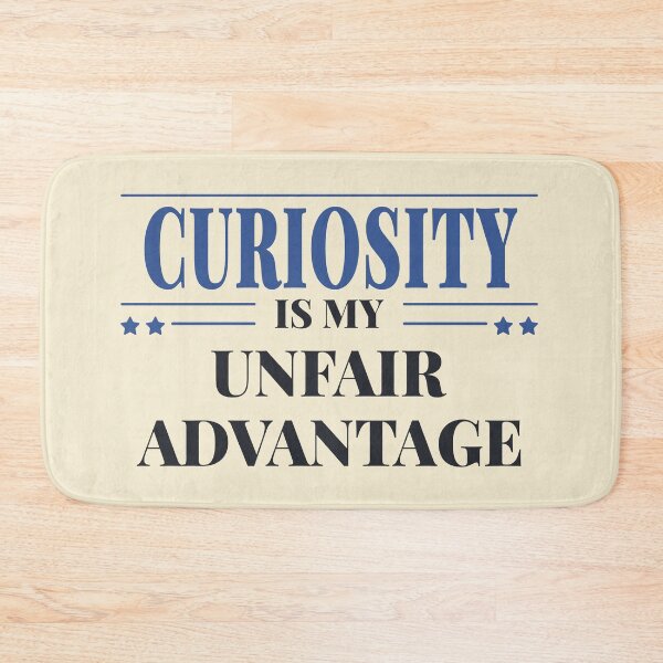 Item preview, Curiosity is my unfair advantage - Dark typography designed and sold by Revextyr.
