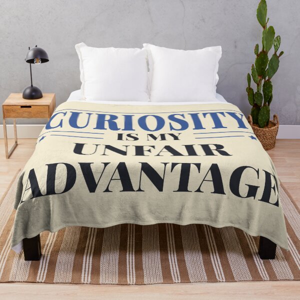 Item preview, Curiosity is my unfair advantage - Dark typography designed and sold by Revextyr.