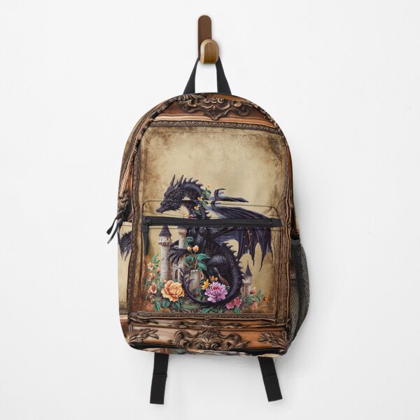 Item preview, Dragon with a castle in the frame designed and sold by MagicMoonForYou.