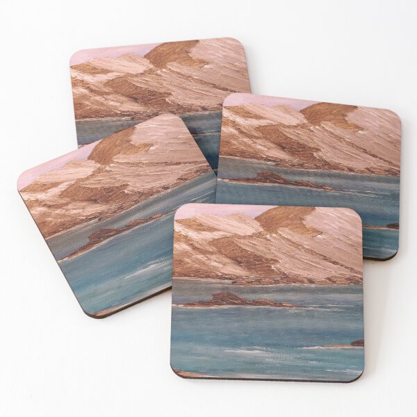 Item preview, Calm Ocean Beneath Sunset Mountains designed and sold by swilliamson0622.