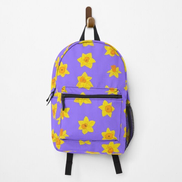Item preview, Daffodil Pattern 3 with purple background  designed and sold by Paintingsbyapeacock.