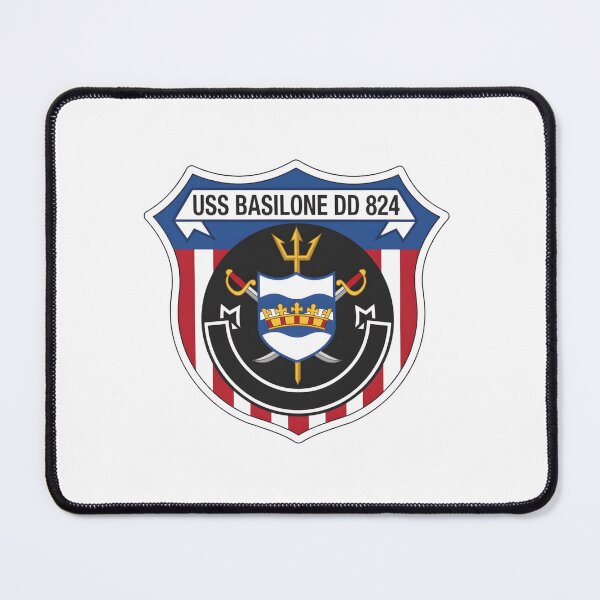 Item preview, USS Basilone DD 824 Naval Destroyer Ship Crest designed and sold by CharlieDesings.