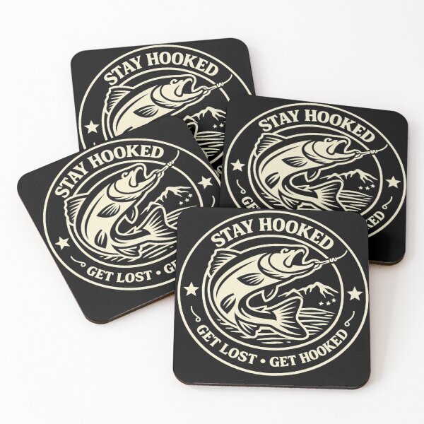 Item preview, Stay Hooked Fishing Shirt, Trout Fishing T-Shirt, Fly Fishing Tee, Get Lost Get Hooked Shirt, Appalachian Fishing Graphic Tee, Angler Gift designed and sold by WildWonderfulWear.