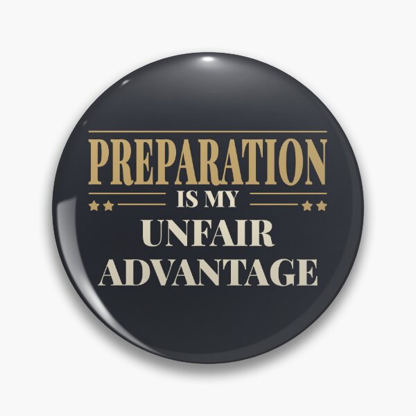 Item preview, Preparation is my unfair advantage - Light typography designed and sold by Revextyr.