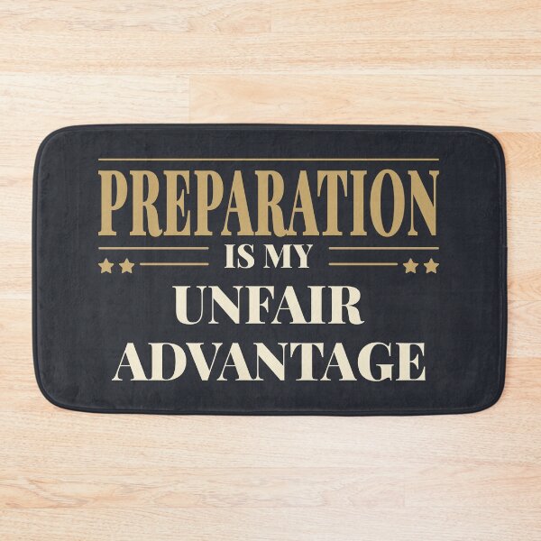 Item preview, Preparation is my unfair advantage - Light typography designed and sold by Revextyr.