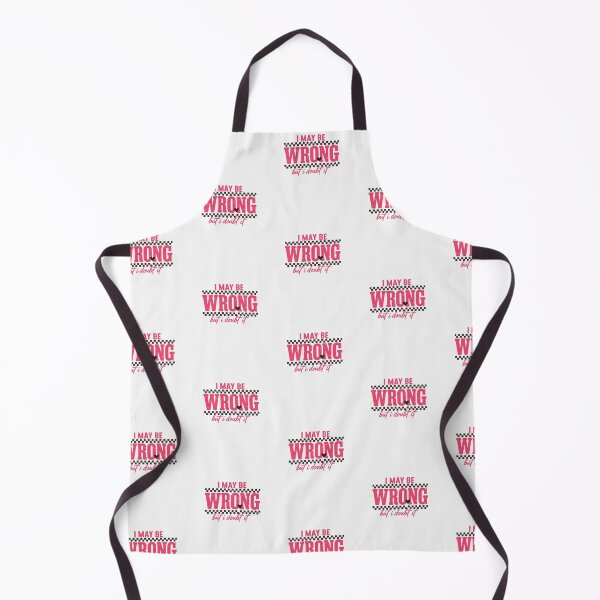 Item preview, I May Be Wrong But I Doubt It — Sassy Pink Typography Quote | Retro Checkered Graphic designed and sold by Colorful-Garden.