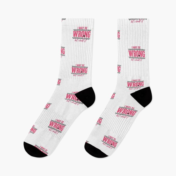 Item preview, I May Be Wrong But I Doubt It — Sassy Pink Typography Quote | Retro Checkered Graphic designed and sold by Colorful-Garden.