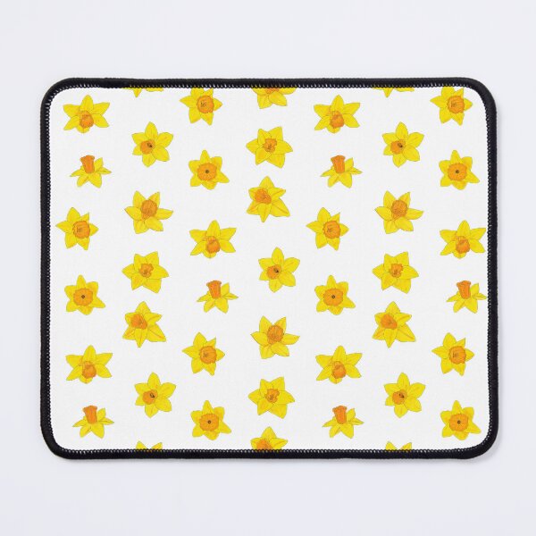Item preview, Daffodil pattern 3 with white background designed and sold by Paintingsbyapeacock.