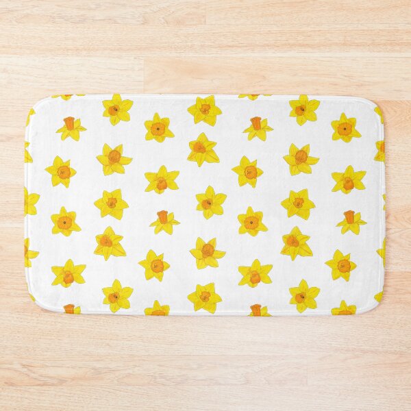 Item preview, Daffodil pattern 3 with white background designed and sold by Paintingsbyapeacock.