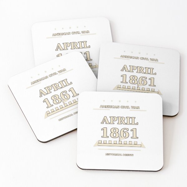 Item preview, April 1861 Minimal Civil War Design designed and sold by EventPulse.