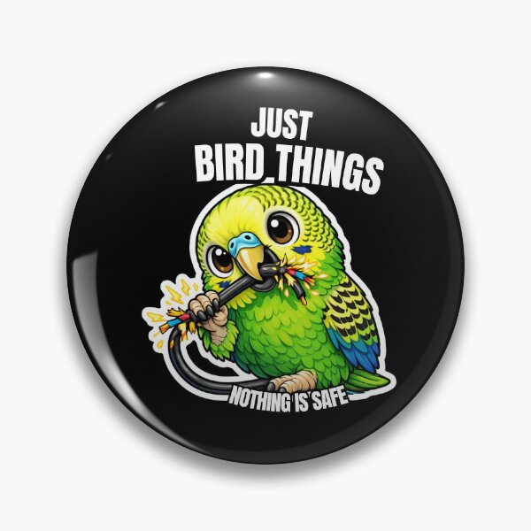 Item preview, Funny Budgie Just Bird Things – Chaotic Parakeet Meme designed and sold by FeatherChaos.