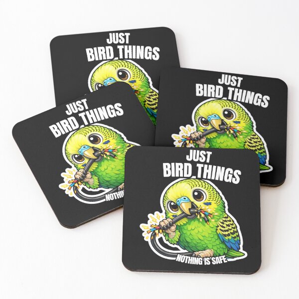 Item preview, Funny Budgie Just Bird Things – Chaotic Parakeet Meme designed and sold by FeatherChaos.