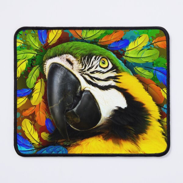 Item preview, Gold and Blue Macaw Parrot Fantasy designed and sold by BluedarkArt.