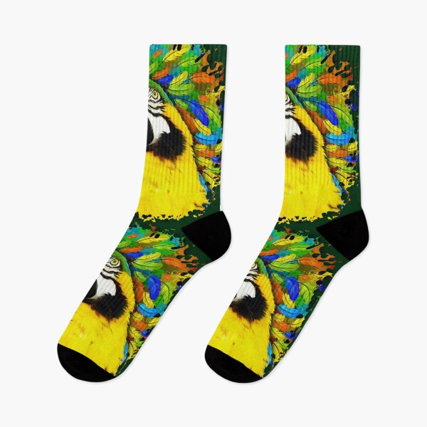 Item preview, Gold and Blue Macaw Parrot Fantasy designed and sold by BluedarkArt.