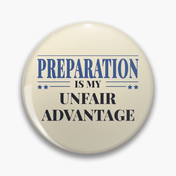 Item preview, Preparation is my unfair advantage - Dark typography designed and sold by Revextyr.