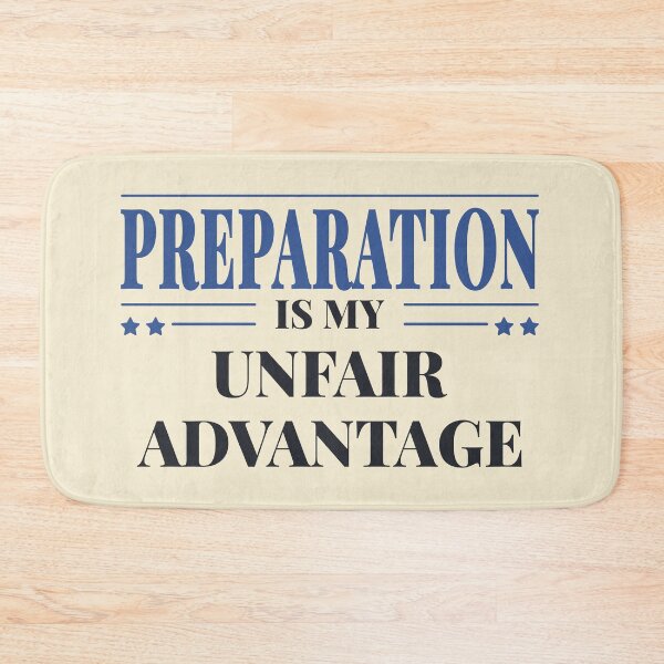 Item preview, Preparation is my unfair advantage - Dark typography designed and sold by Revextyr.