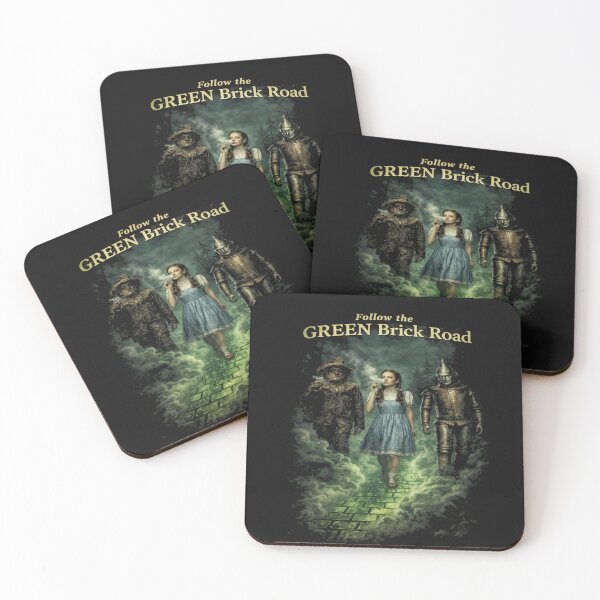 Item preview, Follow the Green Brick Road Wizard of Oz Parody Dark Fantasy Shirt designed and sold by GhostDawgs.