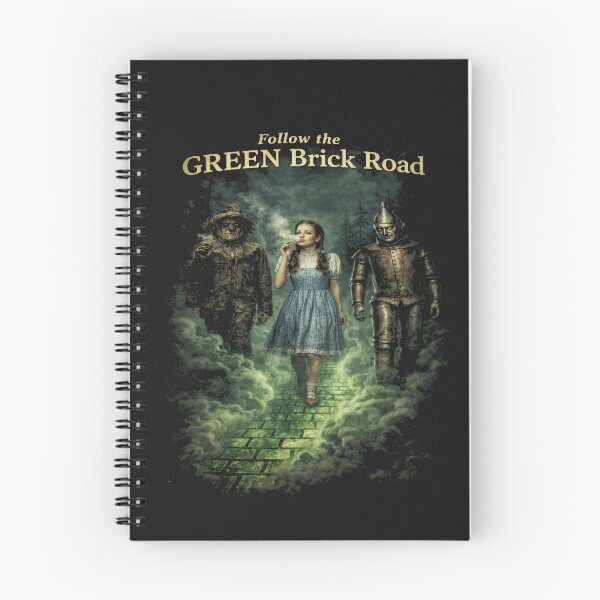 Item preview, Follow the Green Brick Road Wizard of Oz Parody Dark Fantasy Shirt designed and sold by GhostDawgs.