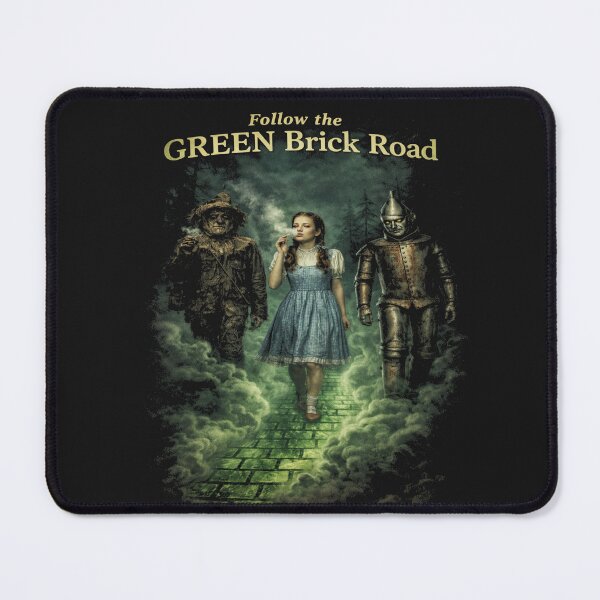 Item preview, Follow the Green Brick Road Wizard of Oz Parody Dark Fantasy Shirt designed and sold by GhostDawgs.