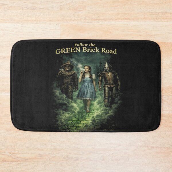 Item preview, Follow the Green Brick Road Wizard of Oz Parody Dark Fantasy Shirt designed and sold by GhostDawgs.